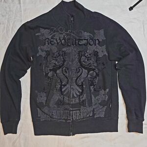 Revolution Women's Black Graphic Hoodie